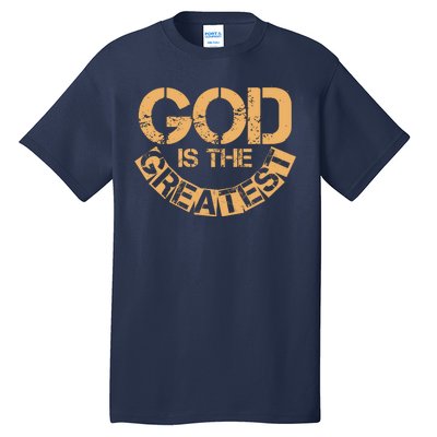 GOD is the Greatest Army Stamp Print Tall T-Shirt