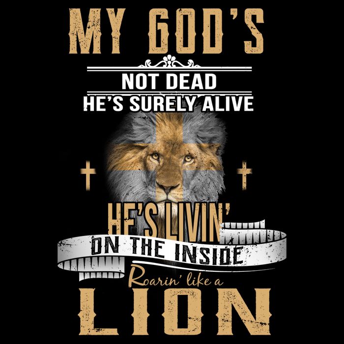 God Living On The Inside Roaring Like A Lion Sustainable Bucket Hat