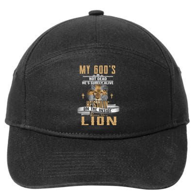 God Living On The Inside Roaring Like A Lion 7-Panel Snapback Hat
