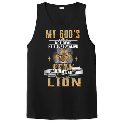 God Living On The Inside Roaring Like A Lion PosiCharge Competitor Tank