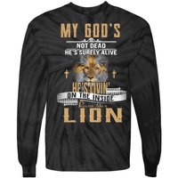 God Living On The Inside Roaring Like A Lion Tie-Dye Long Sleeve Shirt