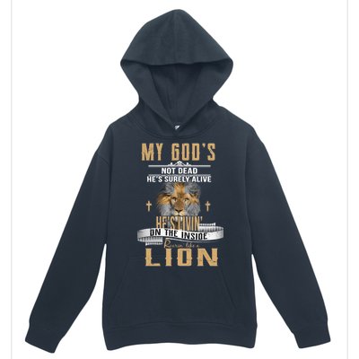 God Living On The Inside Roaring Like A Lion Urban Pullover Hoodie