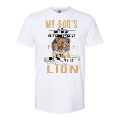 God Living On The Inside Roaring Like A Lion Softstyle CVC T-Shirt