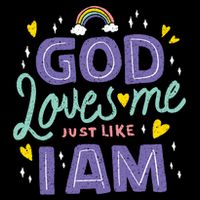 God Loves Me Just Like I Am Backpack