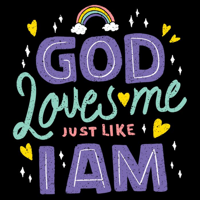 God Loves Me Just Like I Am Backpack