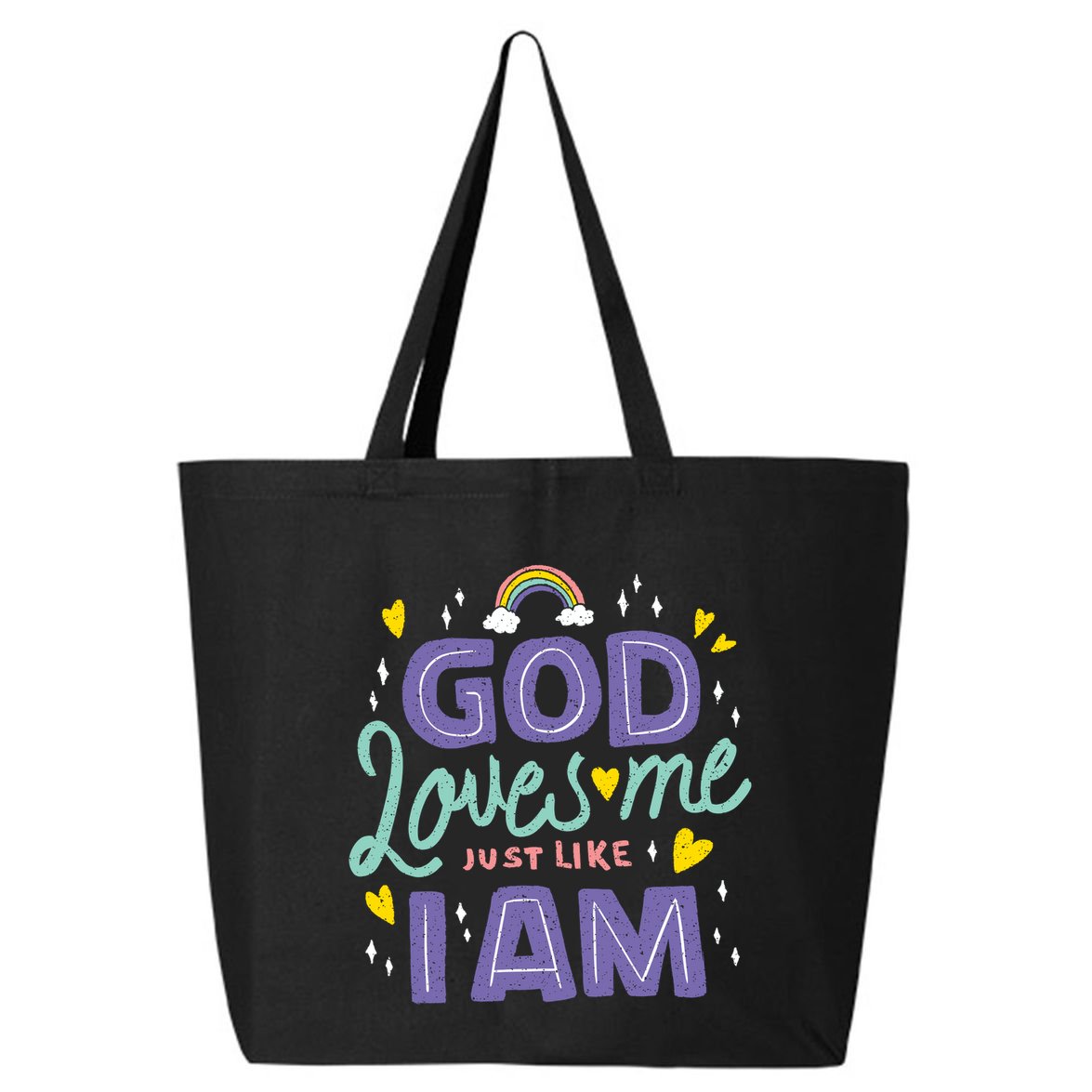 God Loves Me Just Like I Am 25L Jumbo Tote