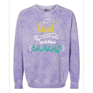 God Never Makes Errors Colorblast Crewneck Sweatshirt