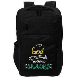 God Never Makes Errors Impact Tech Backpack