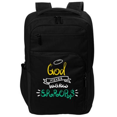 God Never Makes Errors Impact Tech Backpack