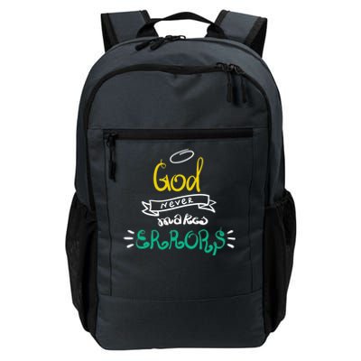 God Never Makes Errors Daily Commute Backpack