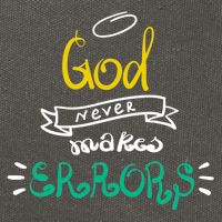 God Never Makes Errors Cotton Canvas Backpack