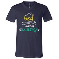 God Never Makes Errors V-Neck T-Shirt