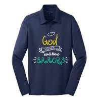 God Never Makes Errors Silk Touch Performance Long Sleeve Polo