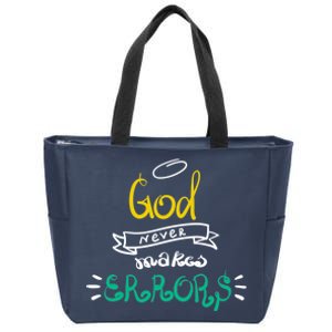 God Never Makes Errors Zip Tote Bag