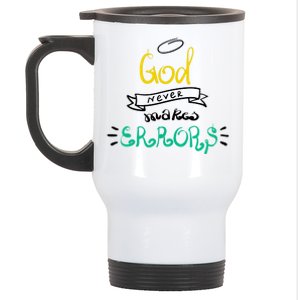 God Never Makes Errors Stainless Steel Travel Mug