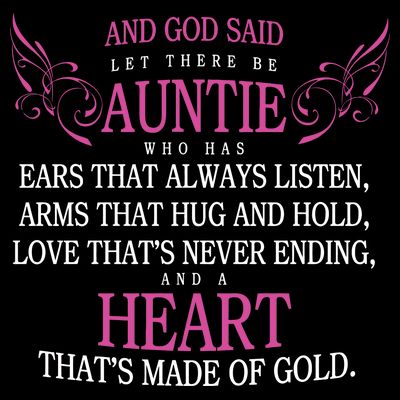 God Said Let There Be Auntie T-Shirt