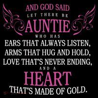 God Said Let There Be Auntie Tall T-Shirt