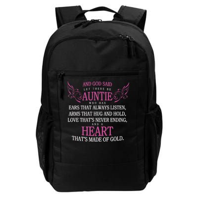 God Said Let There Be Auntie Daily Commute Backpack