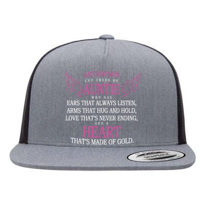 God Said Let There Be Auntie Flat Bill Trucker Hat