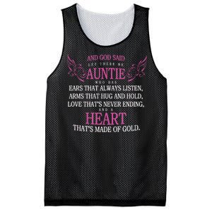 God Said Let There Be Auntie Mesh Reversible Basketball Jersey Tank