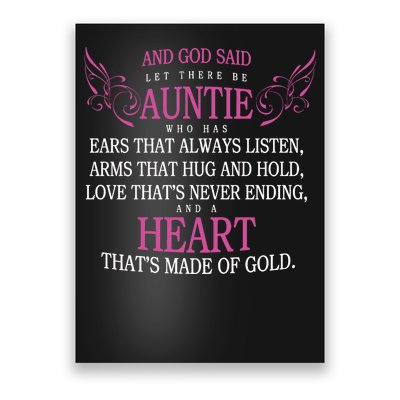 God Said Let There Be Auntie Poster