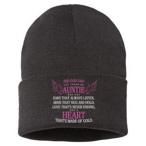 God Said Let There Be Auntie Sustainable Knit Beanie