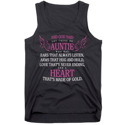 God Said Let There Be Auntie Tank Top