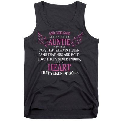 God Said Let There Be Auntie Tank Top