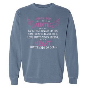 God Said Let There Be Auntie Garment-Dyed Sweatshirt