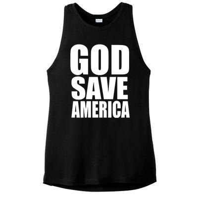 God Save America Ladies PosiCharge Tri-Blend Wicking Tank