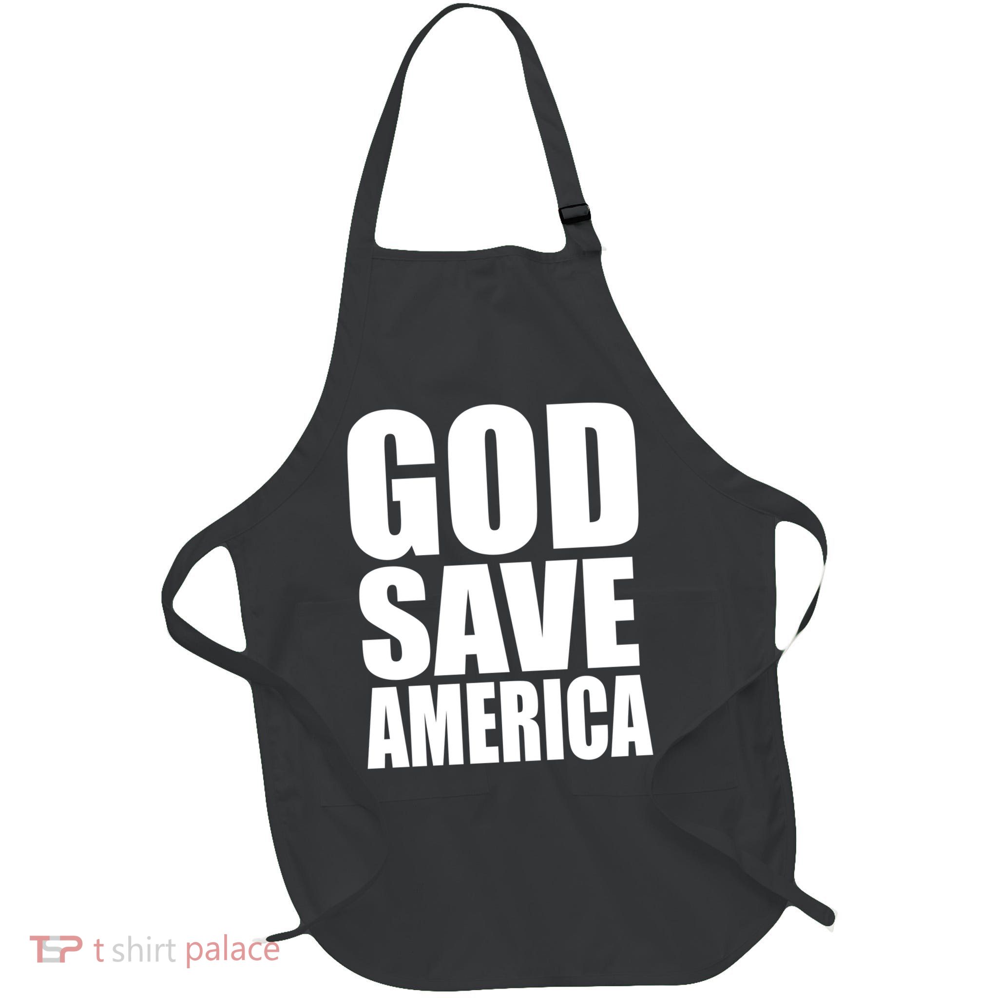 God Save America Full-Length Apron With Pockets