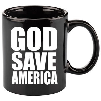 God Save America 11oz C Handle Ceramic Mug
