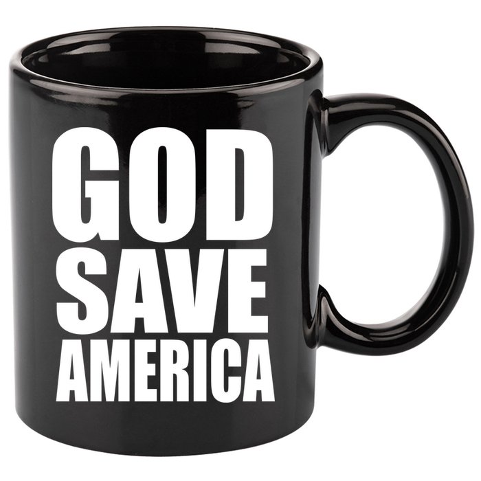 God Save America 11oz C Handle Ceramic Mug
