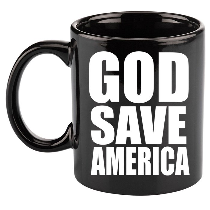 God Save America 11oz C Handle Ceramic Mug