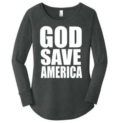 God Save America Women's Perfect Tri Tunic Long Sleeve Shirt