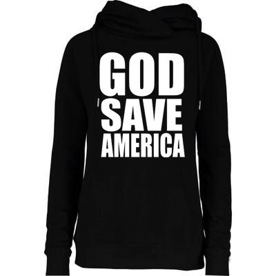 God Save America Womens Funnel Neck Pullover Hood