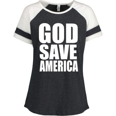 God Save America Enza Ladies Jersey Colorblock Tee