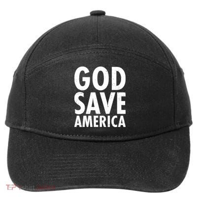 God Save America USA Religious 7-Panel Snapback Hat