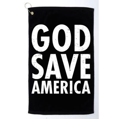 God Save America USA Religious Golf Towel