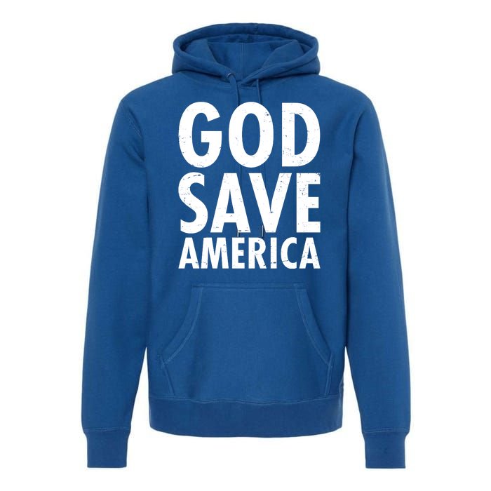 God Save America USA Religious Premium Hoodie