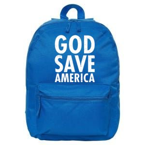 God Save America USA Religious 16 in Basic Backpack