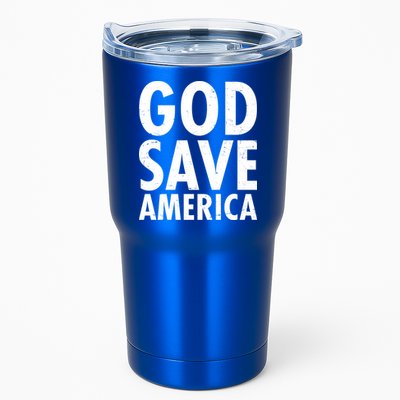 God Save America USA Religious Tumbler