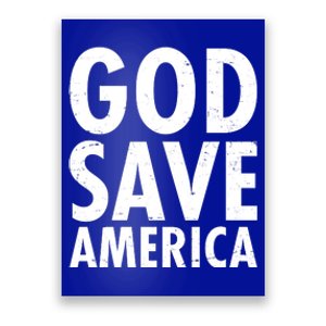 God Save America USA Religious Poster