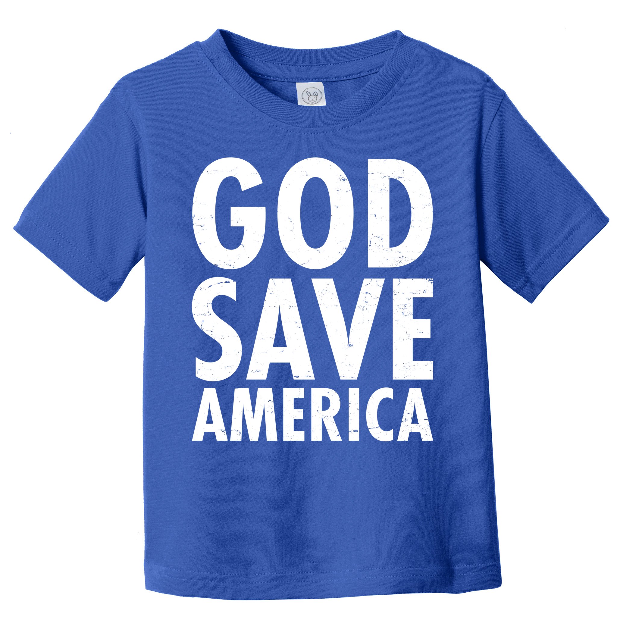 God Save America USA Religious Toddler T-Shirt