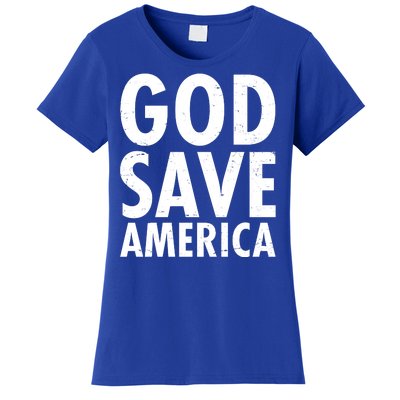 God Save America USA Religious Women's T-Shirt