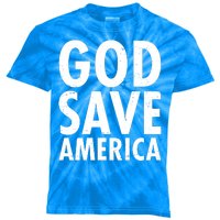 God Save America USA Religious Kids Tie-Dye T-Shirt