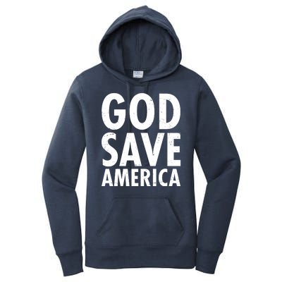 God Save America USA Religious Women's Pullover Hoodie