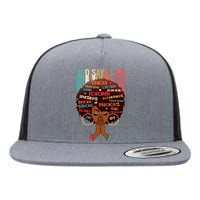 God Says I Am Praying Black Woman Flat Bill Trucker Hat