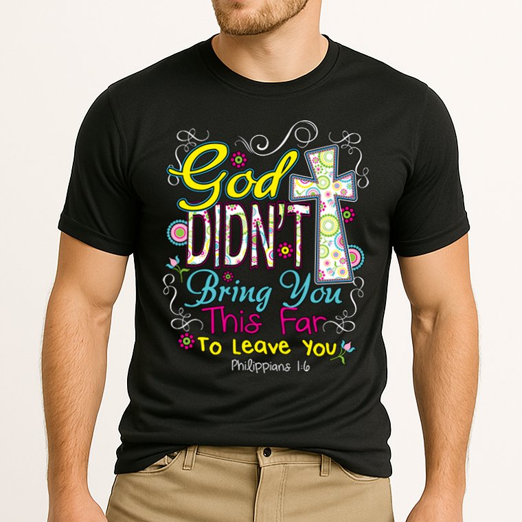God Won't Leave You Cooling Performance Crew T-Shirt