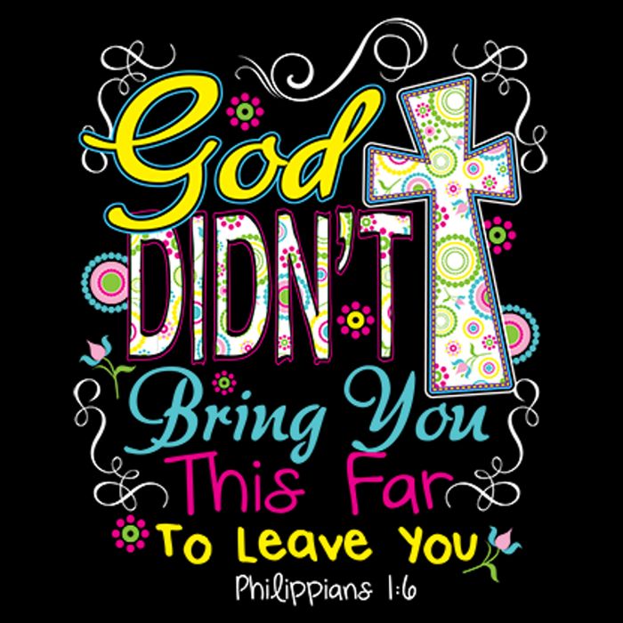 God Won't Leave You Women's Crop Top Tee